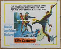 a455 LAST CHALLENGE half-sheet movie poster '67 Glenn Ford, Dickinson