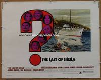 a460 LAST OF SHEILA half-sheet movie poster '73 Dyan Cannon, Benjamin