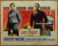 a461 LAST SUNSET half-sheet movie poster '61 Rock Hudson, Kirk Douglas