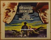 a462 LAST TRAIN FROM GUN HILL half-sheet movie poster '59 Douglas, Quinn