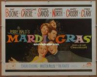 a511 MARDI GRAS half-sheet movie poster '58 Pat Boone, Christine Carere