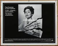 a535 MOMMIE DEAREST half-sheet movie poster '81 Faye Dunaway as Crawford!