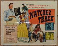 a552 NATCHEZ TRACE half-sheet movie poster '59 Zachary Scott as Murrell