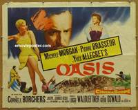 a566 OASIS half-sheet movie poster '56 Michele Morgan, Pierre Brasseur