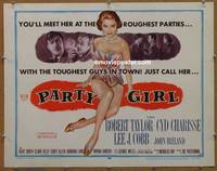 a596 PARTY GIRL style A half-sheet movie poster '58 Cyd Charisse, Ray
