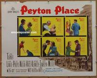 a610 PEYTON PLACE half-sheet movie poster '58 Lana Turner, Lange