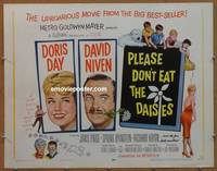 a617 PLEASE DON'T EAT THE DAISIES half-sheet movie poster '60 Doris Day