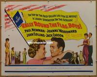 a650 RALLY ROUND THE FLAG BOYS half-sheet movie poster '59 Paul Newman