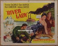 a678 RIVER LADY half-sheet movie poster R56 Yvonne De Carlo