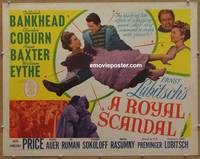 a689 ROYAL SCANDAL half-sheet movie poster '45 Preminger & Lubitsch