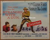 a715 SHEEPMAN half-sheet movie poster '58 Glenn Ford, Shirley MacLaine