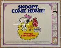 a735 SNOOPY COME HOME half-sheet movie poster '72 Peanuts, Charlie Brown!