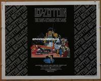 a741 SONG REMAINS THE SAME half-sheet movie poster '76 Led Zeppelin, rock!