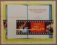 a742 SONS & LOVERS half-sheet movie poster '60 D.H. Lawrence, Howard