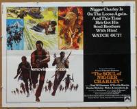 a744 SOUL OF NIGGER CHARLEY half-sheet movie poster '73 Fred Williamson