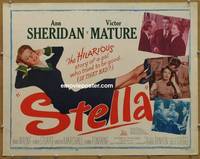 a760 STELLA half-sheet movie poster '50 Ann Sheridan, Vic Mature