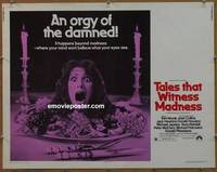 a777 TALES THAT WITNESS MADNESS half-sheet movie poster '73 Kim Novak