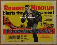 a801 THUNDER ROAD half-sheet movie poster '58 Robert Mitchum, Gene Barry