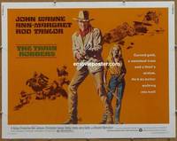 a824 TRAIN ROBBERS half-sheet movie poster '73 John Wayne, Ann-Margret