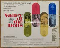 a849 VALLEY OF THE DOLLS half-sheet movie poster '67 sexy Sharon Tate!