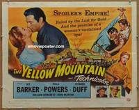a900 YELLOW MOUNTAIN style B half-sheet movie poster '54 Lex Barker