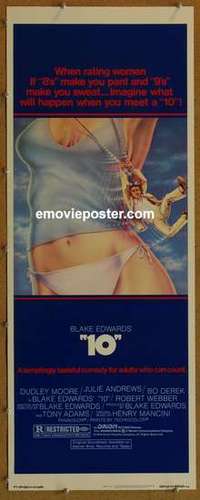 b002 '10' insert movie poster '79 Dudley Moore, sexy Bo Derek!