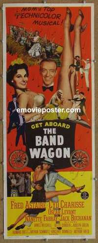 b043 BAND WAGON insert movie poster '53 Astaire, sexy Cyd Charisse!