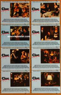 c194 CLUE 8 English movie lobby cards '85 Madeline Kahn, Tim Curry
