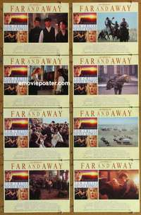 c271 FAR & AWAY 8 English movie lobby cards '92 Tom Cruise, Kidman