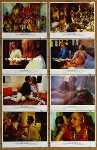c377 HEAT & DUST 8 English movie lobby cards '83 Julie Christie