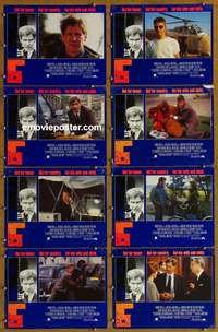 c647 PATRIOT GAMES 8 English movie lobby cards '92 Harrison Ford