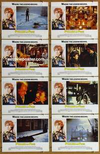 c932 YOUNG SHERLOCK HOLMES 8 English movie lobby cards '85 Spielberg