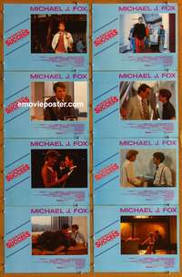 c748 SECRET OF MY SUCCESS 8 English movie lobby cards '87 Michael J Fox