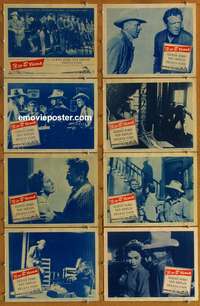 c033 3:10 TO YUMA 8 movie lobby cards '57 Glenn Ford, Heflin, Daves