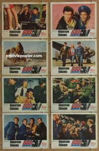 c036 633 SQUADRON 8 movie lobby cards '64 Cliff Robertson, World War II