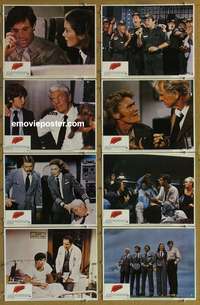 c051 AIRPLANE 2 8 movie lobby cards '82 Robert Hays, Lloyd Bridges