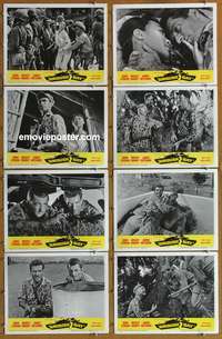 c059 AMBUSH BAY 8 movie lobby cards '66 Hugh O'Brian, Mickey Rooney