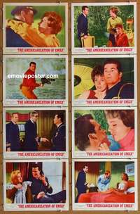 c062 AMERICANIZATION OF EMILY 8 movie lobby cards '64 Garner, Andrews