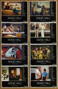 c068 ANNIE HALL 8 movie lobby cards '77 Woody Allen, Diane Keaton
