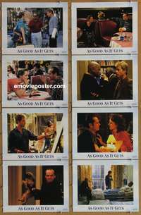 c080 AS GOOD AS IT GETS 8 movie lobby cards '97 Nicholson, Helen Hunt