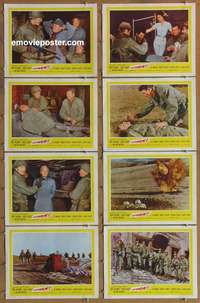 c083 ATTACK 8 movie lobby cards '56 Jack Palance. Robert Aldrich