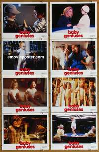 c086 BABY GENIUSES 8 movie lobby cards '99 Kathleen Turner, Lloyd