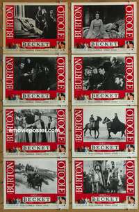 c102 BECKET 8 movie lobby cards '64 Richard Burton, Peter O'Toole