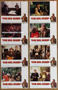 c113 BIG SLEEP 8 movie lobby cards '78 Robert Mitchum, Stewart