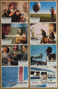 c121 BLACK SUNDAY 8 movie lobby cards '77 John Frankenheimer