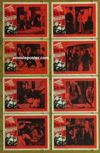 c126 BLUEPRINT FOR ROBBERY 8 movie lobby cards '61 Vincent, Conley