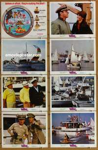 c128 BOATNIKS 8 movie lobby cards '70 Walt Disney, Phil Silvers