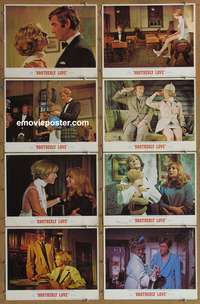 c155 BROTHERLY LOVE 8 movie lobby cards '70 York, Peter O'Toole