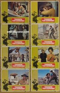 c163 CANNON FOR CORDOBA 8 movie lobby cards '70 George Peppard