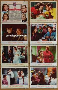 c173 CATERED AFFAIR 8 movie lobby cards '56 Reynolds, Bette Davis